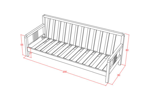 Furniture - Kursi - Alana Sofa 3 Seater