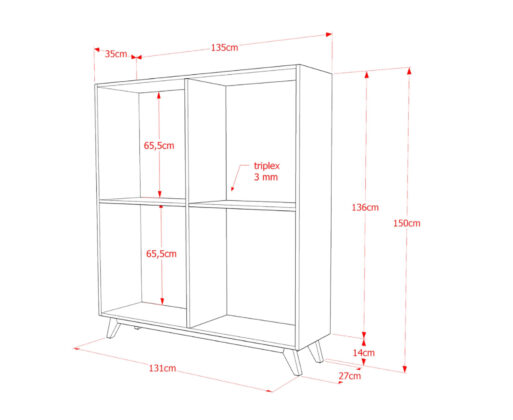 Furniture - Rak - Broma 2x2 Shelf